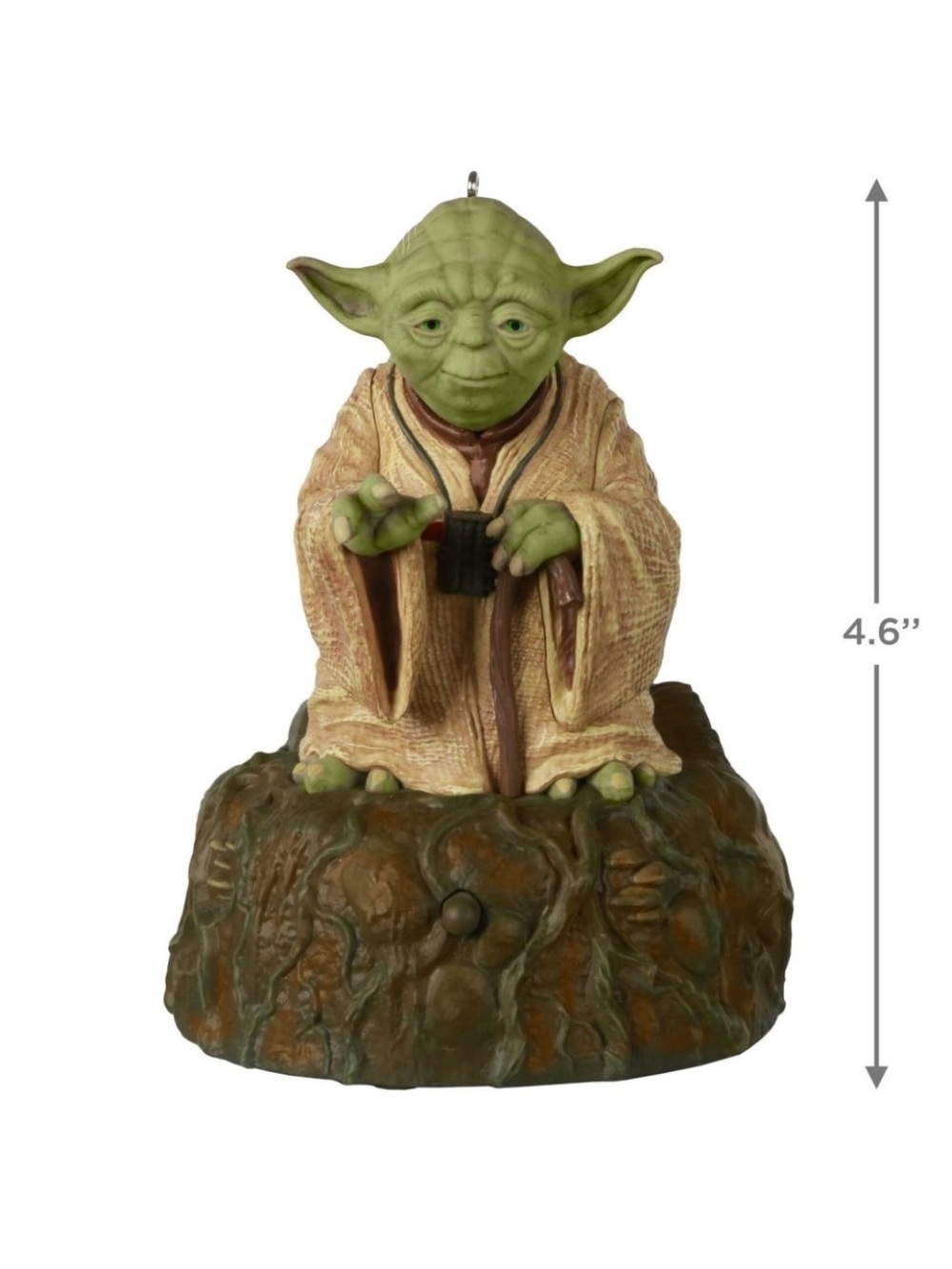 Hallmark Star Wars Ornament Jedi Master Yoda With Sounds From The Empire Stikes